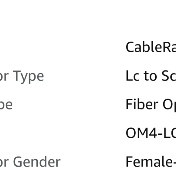 CableRack SC to LC Fiber Adapter 50/125 OM4 Multimode Duplex Converter Dongle. - Picture 5 of 5